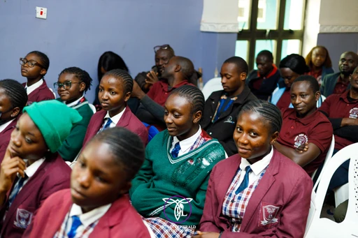 Hope High Academy students engaging during the Q&A session - School H-25